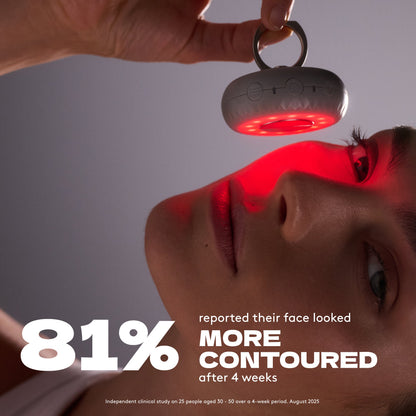 Dispositivo de tonificación facial con microcorriente y LED Pebble Pro Advanced