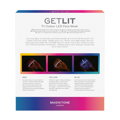 Get Lit® mascarilla LED tricolor
