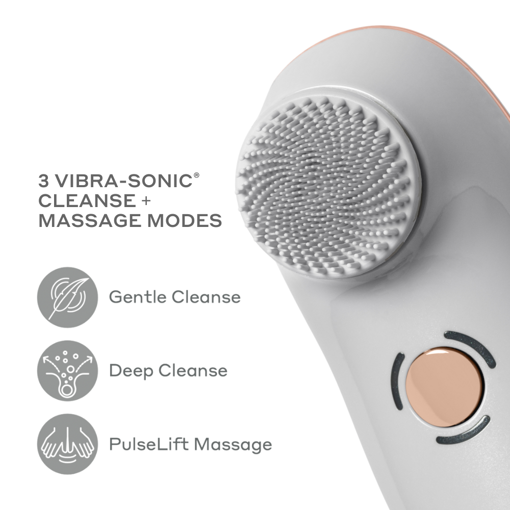 BareFaced3 Vibra-Sonic® Cepillo de limpieza y masaje