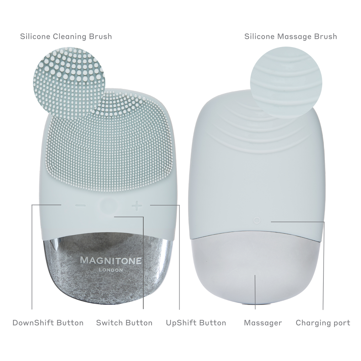 Magnitone BabyBare Cepillo de Limpieza Micro-Sónico Compacto